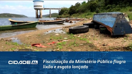 Fiscalização do Ministério Público flagra lixão e esgoto lançado no Rio São Francisco