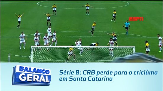 Série B: CRB perde para o criciúma em Santa Catarina
