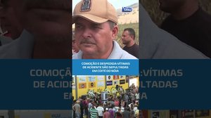 Luto em Coité do Nóia: sepultamento das vítimas do acidente com ônibus #BalançoGeralAL