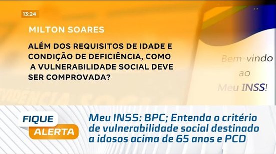 Meu INSS: Entenda o critério de vulnerabilidade social destinado a idosos acima de 65 anos e PCD