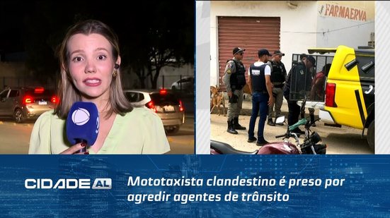 Mototaxista clandestino é preso por agredir agentes de trânsito em Palmeira dos Índios