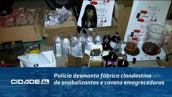 Polícia desmonta fábrica clandestina de anabolizantes e caneta emagrecedoras