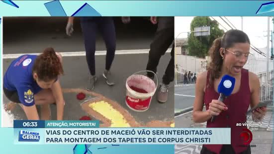 Vias do centro de Maceió vão ser interditadas para montagem dos tapetes de Corpus Christi