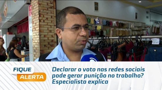 Declarar o voto nas redes sociais pode gerar punição no trabalho? Especialista explica