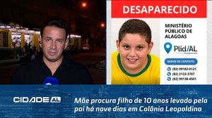 Mãe procura filho de 10 anos levado pela pai há nove dias em Colônia Leopoldina
