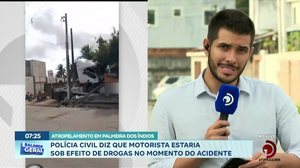 Polícia Civil diz que motorista estaria sob efeito de drogas no momento do acidente