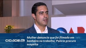 Mulher denuncia que foi filmada em banheiro no trabalho; Polícia procura suspeito