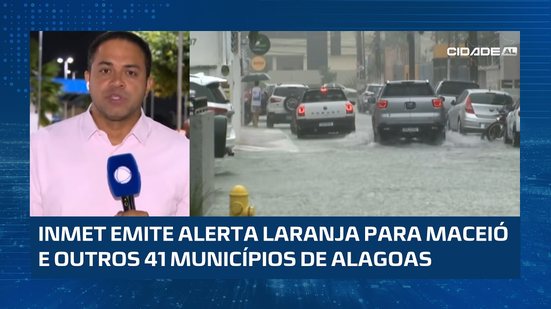 🚨 Alerta laranja: Maceió e mais 41 cidades estão sob risco de chuvas intensas