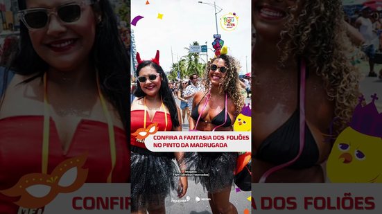 Tem fantasia criativa, tem brilho e tem muita diversão! ✨🎭#CarnavalPajuçara