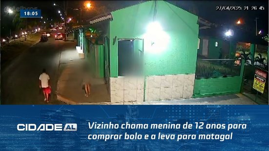 Violência: Vizinho chama menina de 12 anos para comprar bolo e a leva para matagal