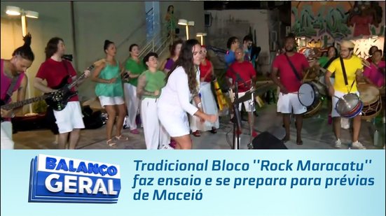 Tradicional Bloco ''Rock Maracatu'' faz ensaio e se prepara para prévias de Maceió