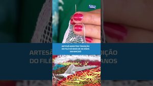 Bordado filé: artesã dedica décadas à arte no Pontal da Barra #BalançoGeralAL