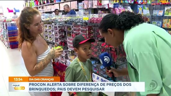 Procon alerta sobre diferença de preços dos brinquedos; pais devem pesquisar
