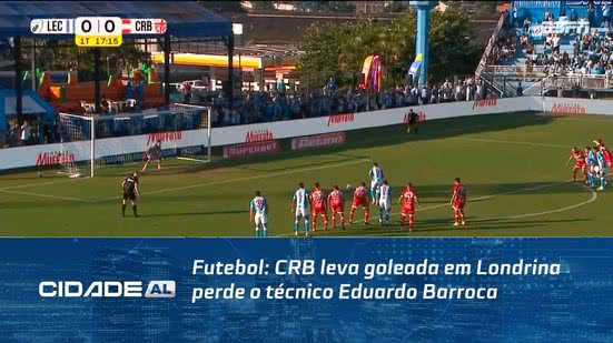 Futebol: CRB leva goleada em Londrina perde o técnico Eduardo Barroca