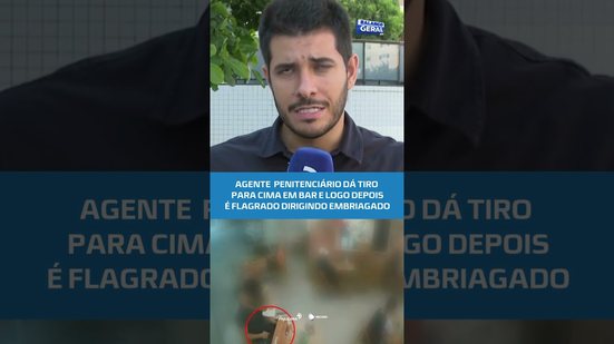 ALERTA 🚨 agente penitenciário é visto atirando para o alto e dirigindo alcoolizado