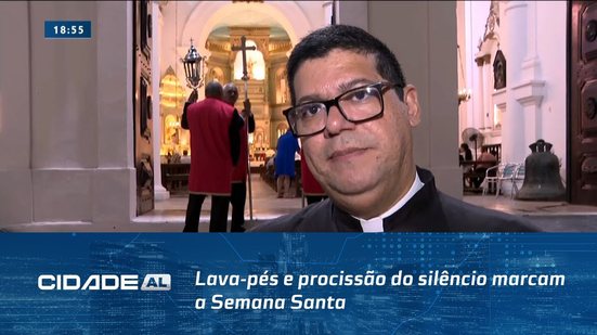 Tríduo Pascal na Catedral: Lava-pés e procissão do silêncio marcam a Semana Santa