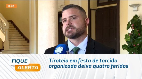 Tiroteio em festa de torcida organizada deixa quatro feridos