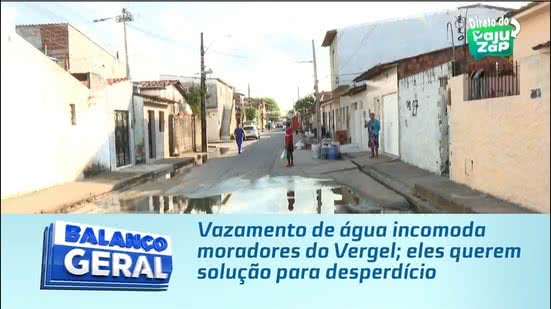 Vazamento de água incomoda moradores do Vergel; eles querem solução para desperdício