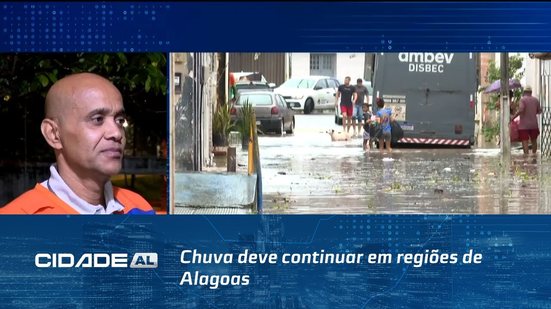 Alerta Máximo: Chuva deve continuar em regiões de Alagoas