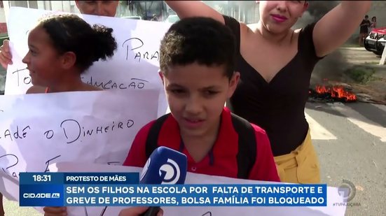 Sem os filhos na escola por falta de transporte, Bolsa Família foi bloqueado