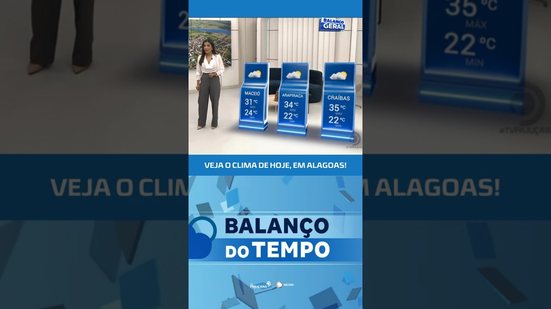 🌤️ Confira a previsão do tempo no estado de Alagoas no #BalançoDoTempo