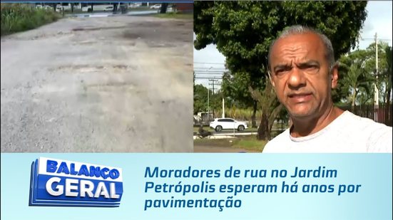 Moradores de rua no Jardim Petrópolis esperam há anos por pavimentação