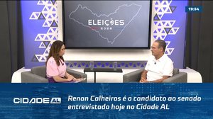 Renan Calheiros é o candidato ao senado entrevistado hoje no Cidade AL