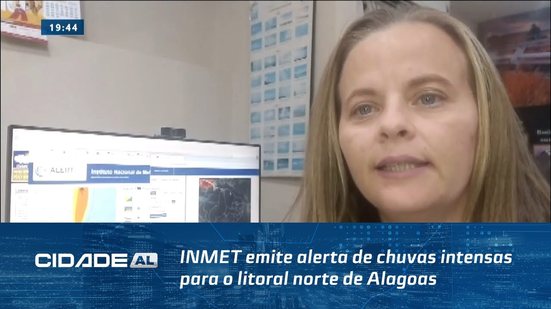 Perigo Potencial: INMET emite alerta de chuvas intensas para o litoral norte de Alagoas