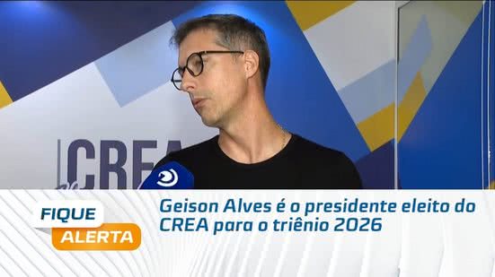 Geison Alves é o presidente eleito do CREA para o triênio 2026