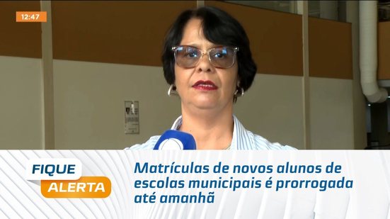 Matrículas de novos alunos de escolas municipais é prorrogada até amanhã