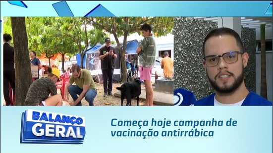 Começa hoje campanha de vacinação antirrábica