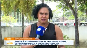 Homem é suspeito de atacar ex-esposa e ferir companheiro dela a golpes de tesoura