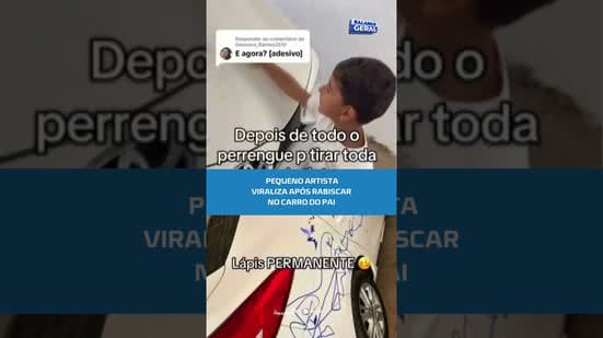 Arte moderna? criança de 3 anos deixa marca no carro e vídeo bomba nas redes #BalançoGeralAL