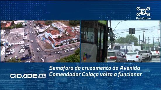 Semáforo do cruzamento da Avenida Comendador Calaça volta a funcionar