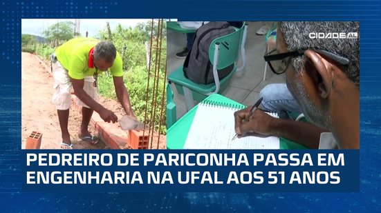 NUNCA É TARDE: estudante da EJA passa em engenharia na UFAL