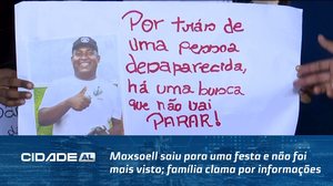 Maxsoell saiu para uma festa e não foi mais visto; família clama por informações