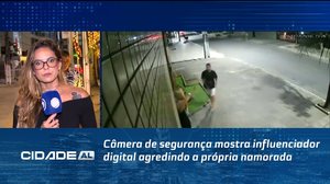 Câmera de segurança mostra influenciador digital agredindo a própria namorada