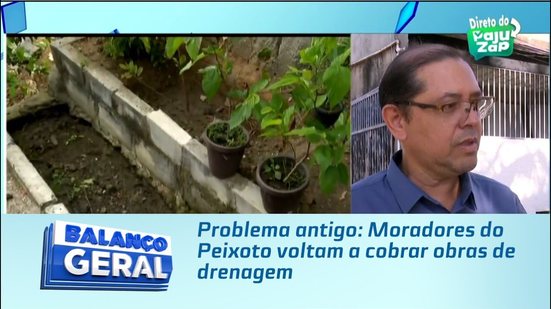 Problema antigo: Moradores do Peixoto voltam a cobrar obras de drenagem