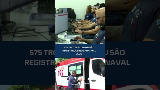 Mais de 500 trotes ao SAMU são registrados no Carnaval 2026 #CidadeAL