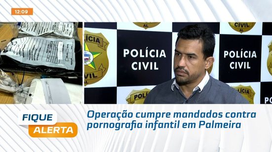Operação cumpre mandados contra pornografia infantil em Palmeira