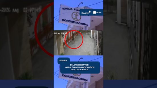 🚨 Igreja evangélica é furtada pela terceira vez; câmeras registram ação criminosa #CidadeAL
