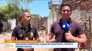Imóvel usado para guardar fogos de artifício explode e registra incêndio em Arapiraca