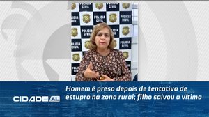 Homem é preso depois de tentativa de estupro na zona rural; filho salvou a vítima