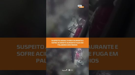 🚨 Fuga termina em acidente após assalto a restaurante em Palmeira dos Índios | #FiqueAlerta