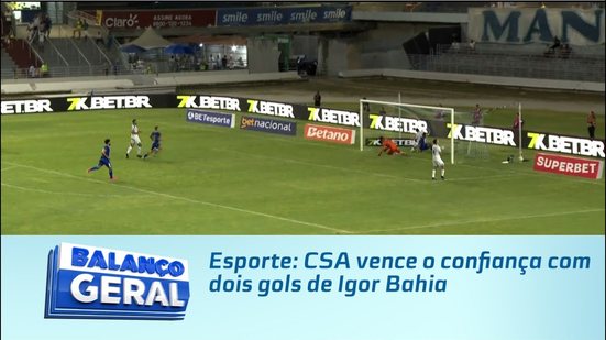 Esporte: CSA vence o confiança com dois gols de Igor Bahia