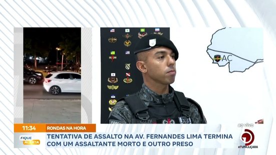 Tentativa de assalto na Av. Fernandes Lima termina com um assaltante morto e outro preso