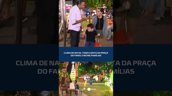 🎄Decoração natalina encanta e atrai moradores para praça no Farol #CidadeAL ✨