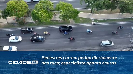 Pedestres correm perigo diariamente nas ruas; especialista aponta causas