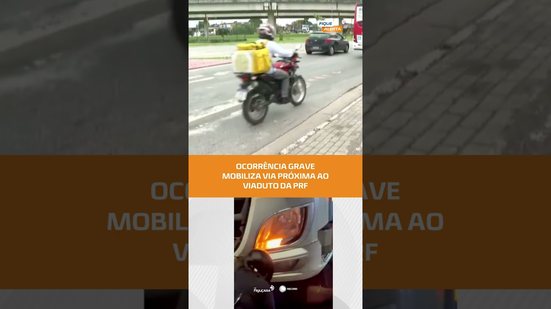 Atenção: acidente altera fluxo próximo ao viaduto da PRF (PARTE2) #FiqueAlerta