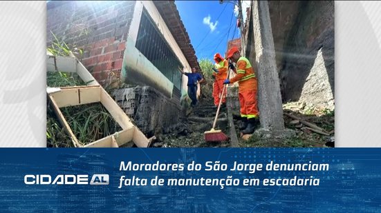 Moradores do São Jorge denunciam falta de manutenção em escadaria